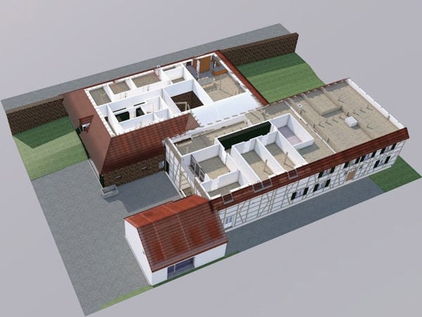 Denkmalgeschützten Hof umnutzen – Deipenbecktal 47 in Essen – Projektbild